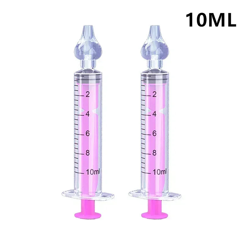 Needle Tube Baby Nasal Aspirator Syringe Baby Nose Cleaner Infant Rhinitis Nasal Washer Children Nose Washing Tool for Kids