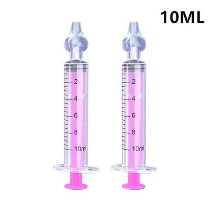 Needle Tube Baby Nasal Aspirator Syringe Baby Nose Cleaner Infant Rhinitis Nasal Washer Children Nose Washing Tool for Kids